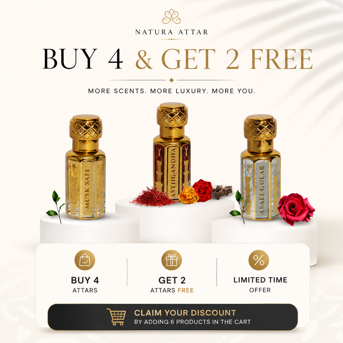 BUY 4 GET 2 FREE