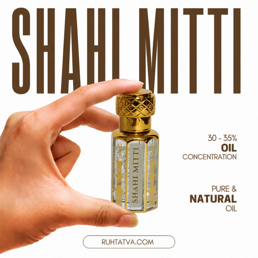 Ruh Mitti 12ml Attar Indian Natural Attar Series/Long Lasting Attar Non Alcoholic (Mitti)