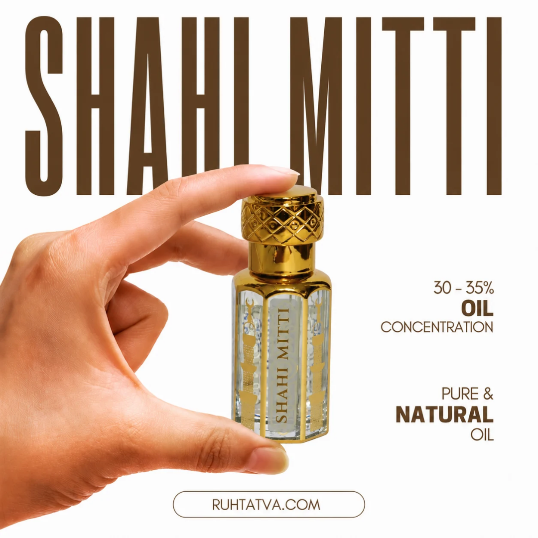 Ruh Mitti 12ml Attar Indian Natural Attar Series/Long Lasting Attar Non Alcoholic (Mitti)
