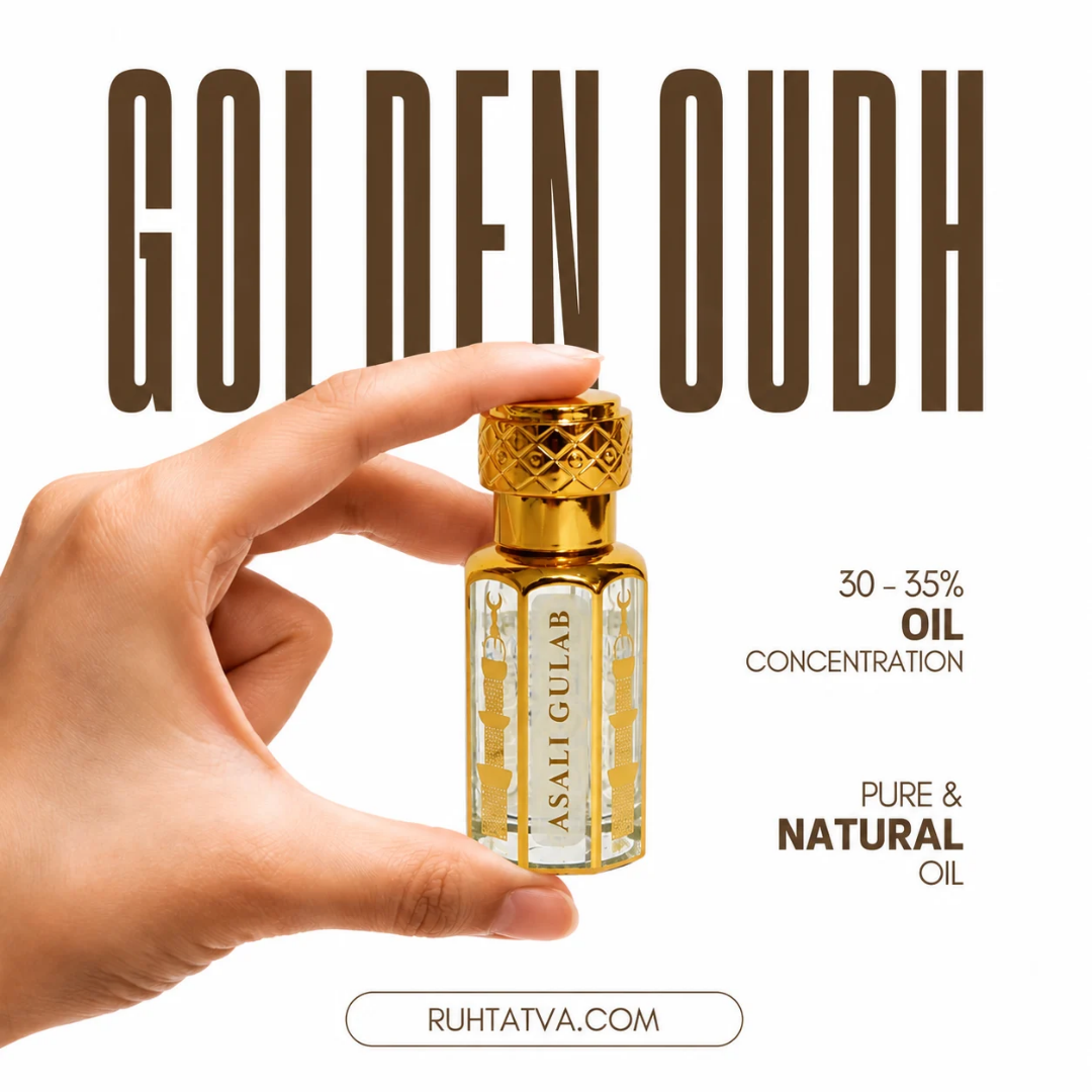 Golden Oudh Premium Attar By Ruhtatva