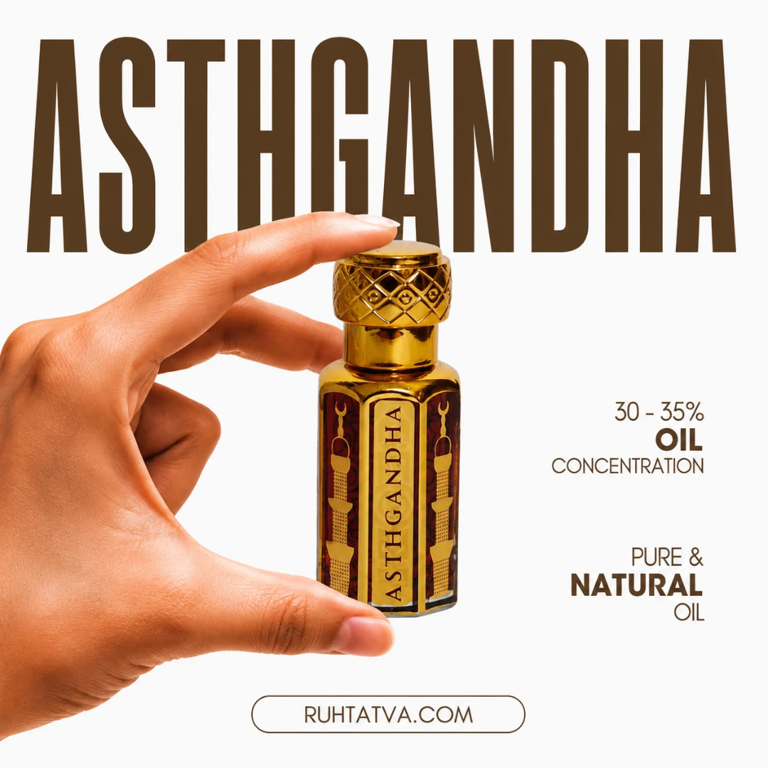 Astgandha - Special Attar Combination Kasturi, Amber, Kesar, Chandan, Gulab, Oudh
