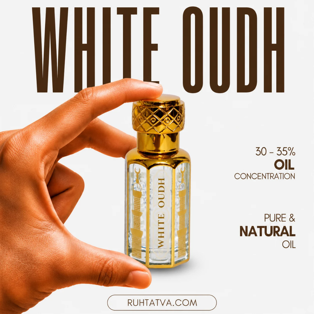 White Oudh - Agarwood natural attar | Non Alcohol, Long Lasting Fragrance.
