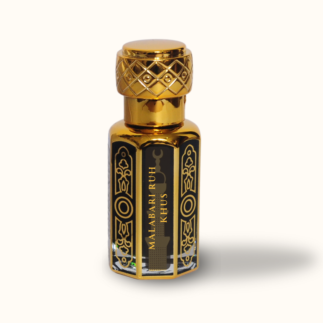 Pure Rooh Khus Malabari Attar Perfume Oil / Ruh Khus Roll On Ittar for Men Women & Religious Use - Natural Attar (Non-Alcoholic) - Image 2