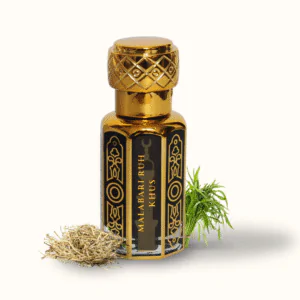 Pure Rooh Khus Malabari Attar Perfume Oil / Ruh Khus Roll On Ittar for Men Women & Religious Use - Natural Attar (Non-Alcoholic)